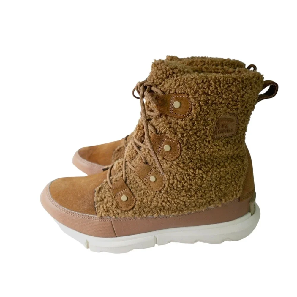 Sorel Explorer II Joan Cozy Boots Womens Size 11 Faux Fur NL4455-257 Winter